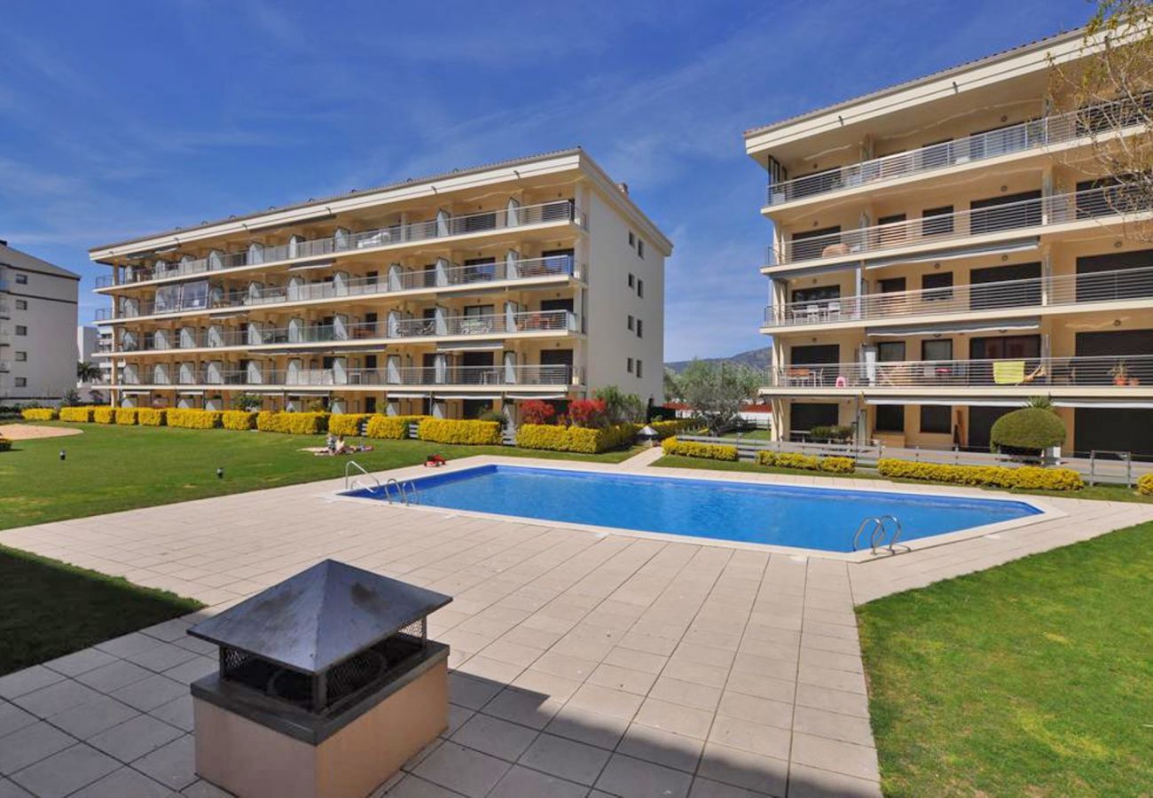 Apartamento en Rosas / Roses - 8010-MIL.LENI Apartamento con piscina comunitaria y parking