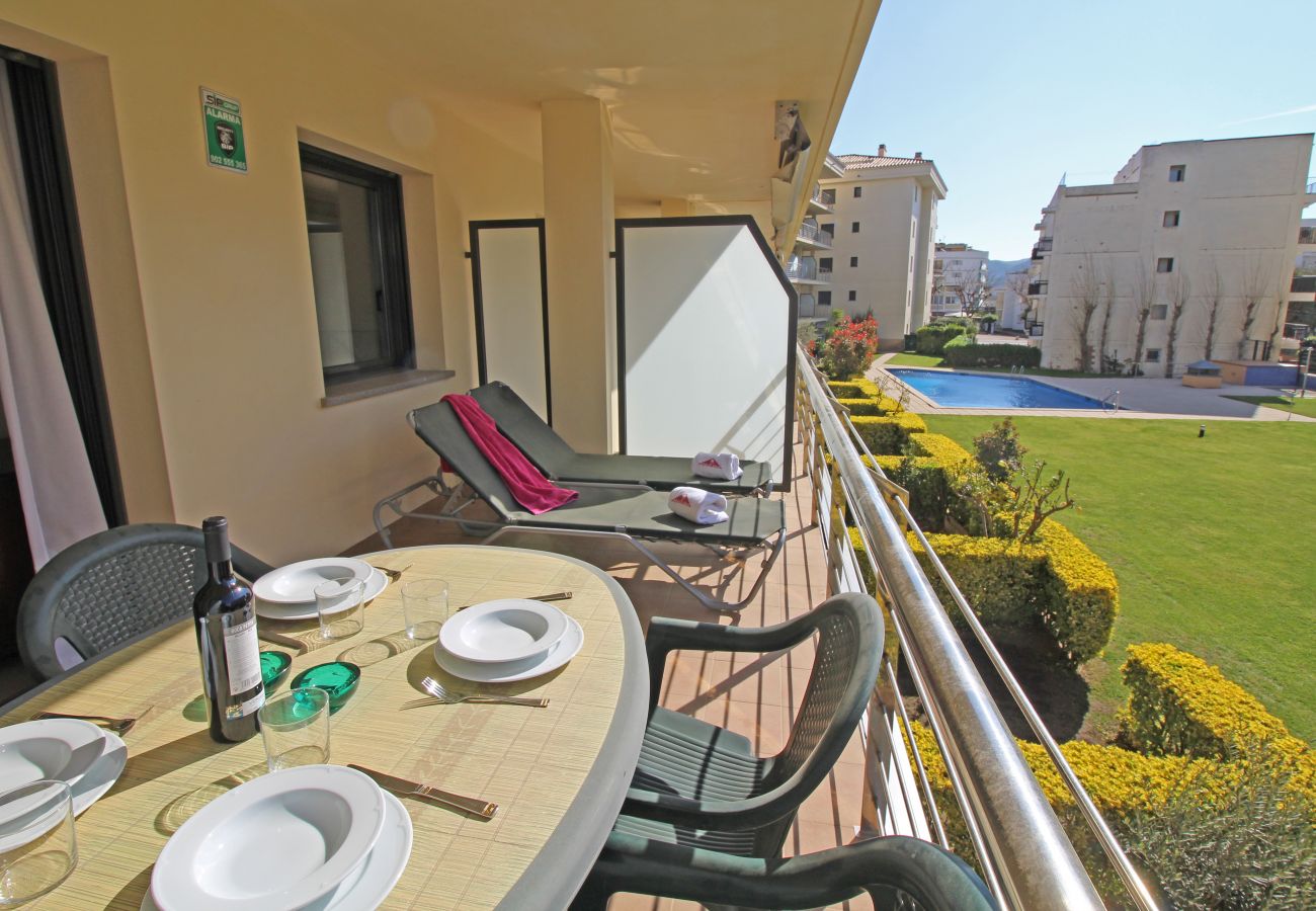 Apartamento en Rosas / Roses - 8010-MIL.LENI Apartamento con piscina comunitaria y parking