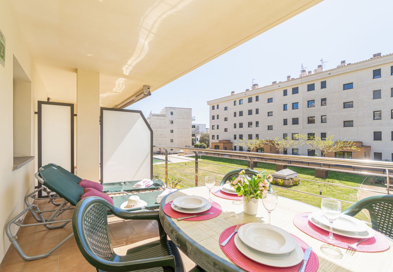 Apartament en Rosas / Roses - 8010-MIL.LENI Apartament amb piscina comunitària i pàrquing