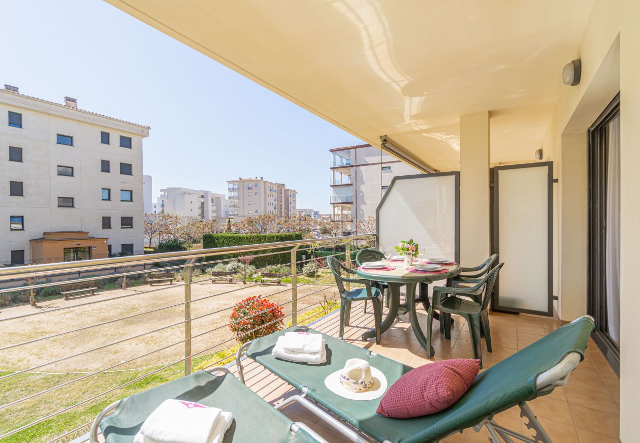 Apartament en Rosas / Roses - 8010-MIL.LENI Apartament amb piscina comunitària i pàrquing