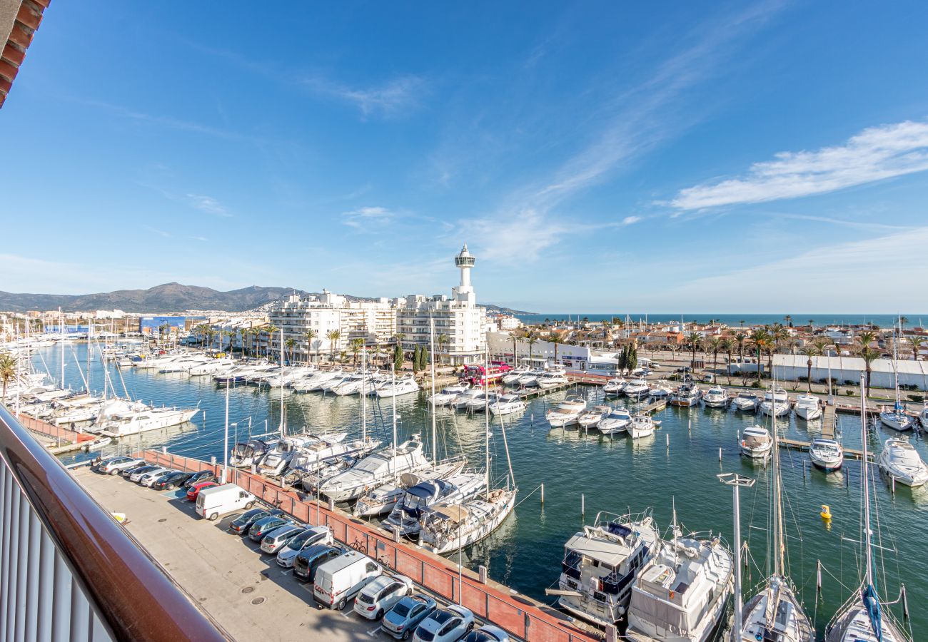 Ferienwohnung in Empuriabrava - 0172-PORT GREC Appartement mit Meer und Kanalblick