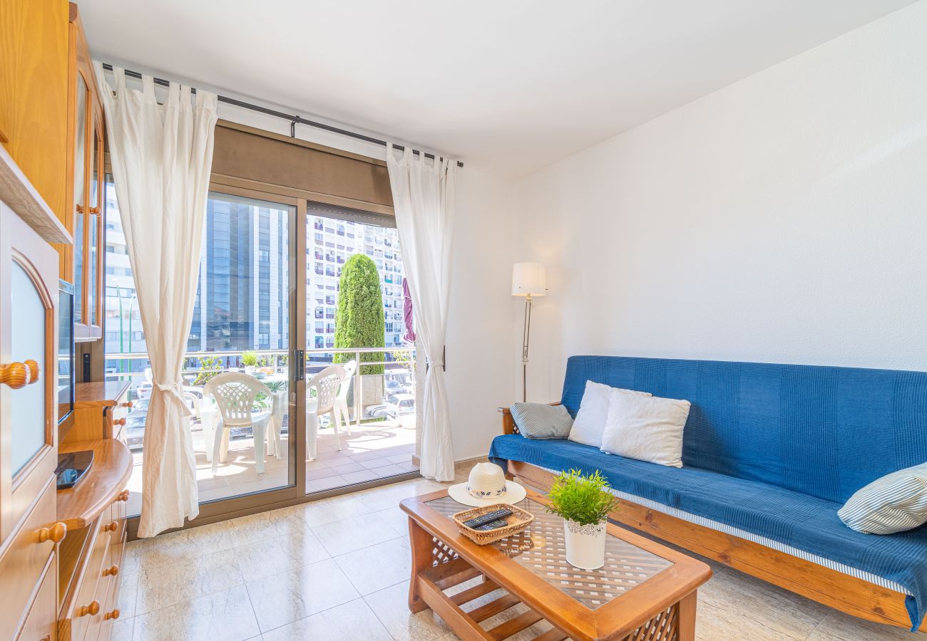 Ferienwohnung in Empuriabrava - 0089-MIRABLAU Ferienwohnung mit seitlichem Blick auf den Strand