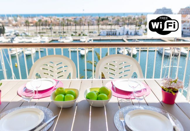 Apartment in Empuriabrava - 0161-PORT GREC Apartment with WIFI, canal and sea view Apartment in Empuriabrava - 0161-PORT GREC Apartment with WIFI, canal and sea view