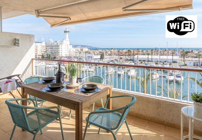 Apartment in Empuriabrava - 0162-PORT GREC Apartment with sea and canal view